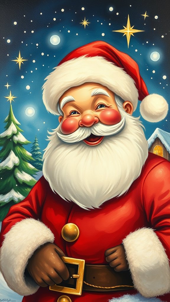 simple santa claus artwork