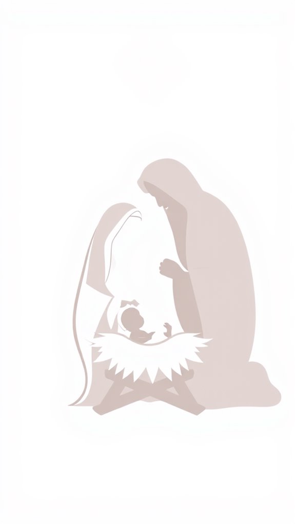 simple silhouette of jesus