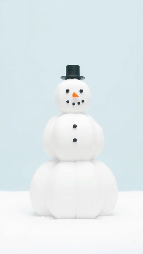 simple snowman design illustration