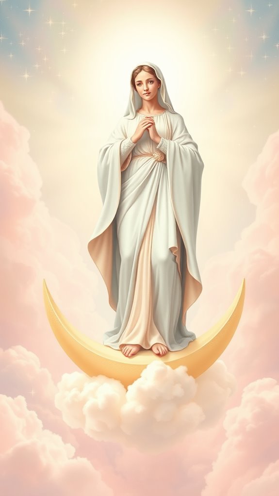 soft pastel immaculate conception