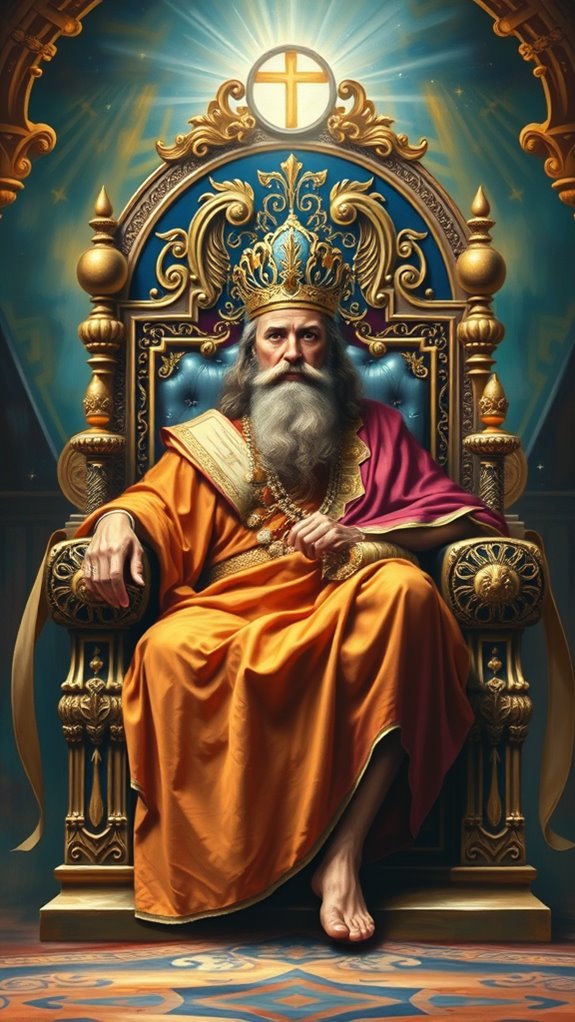 solomon depicted in acrylic