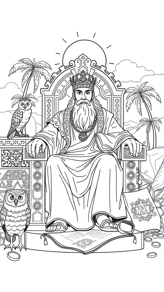 solomon s gold coloring page