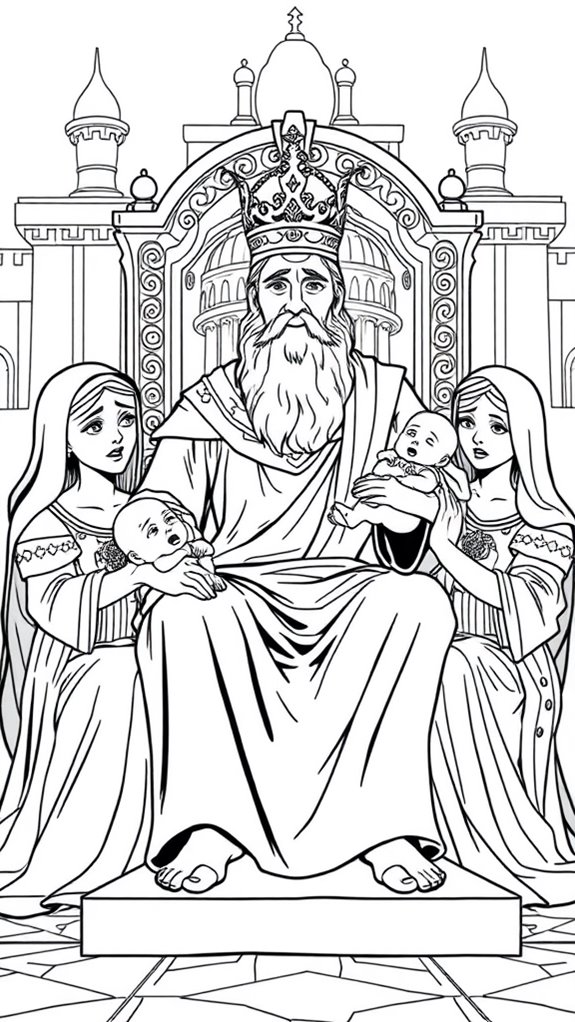 solomon s judgement coloring activity