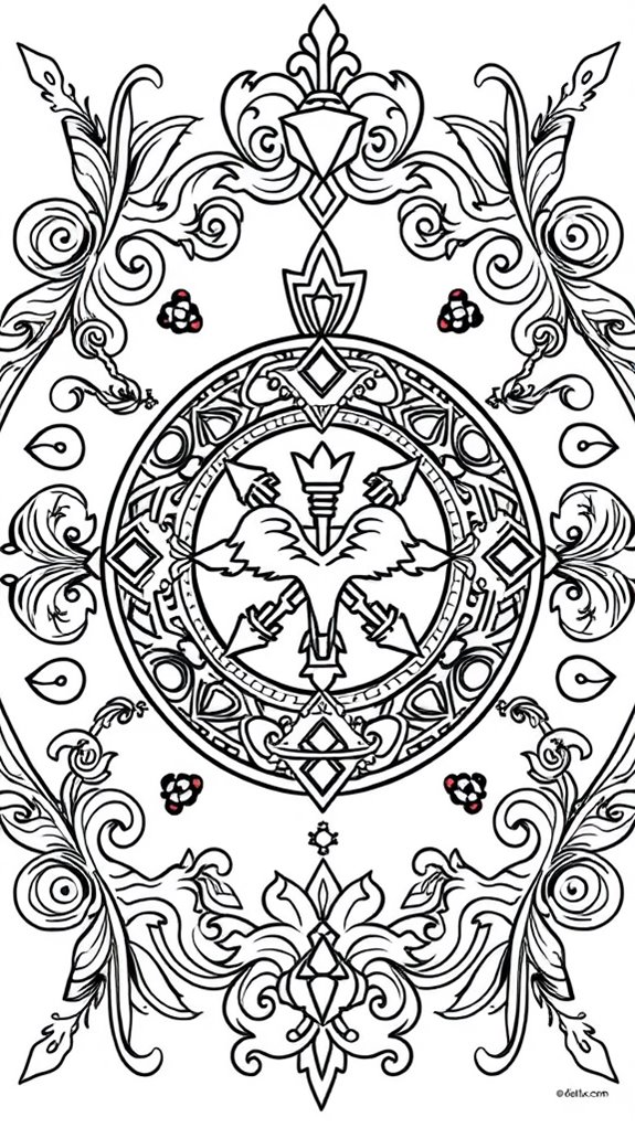solomon s ring coloring page