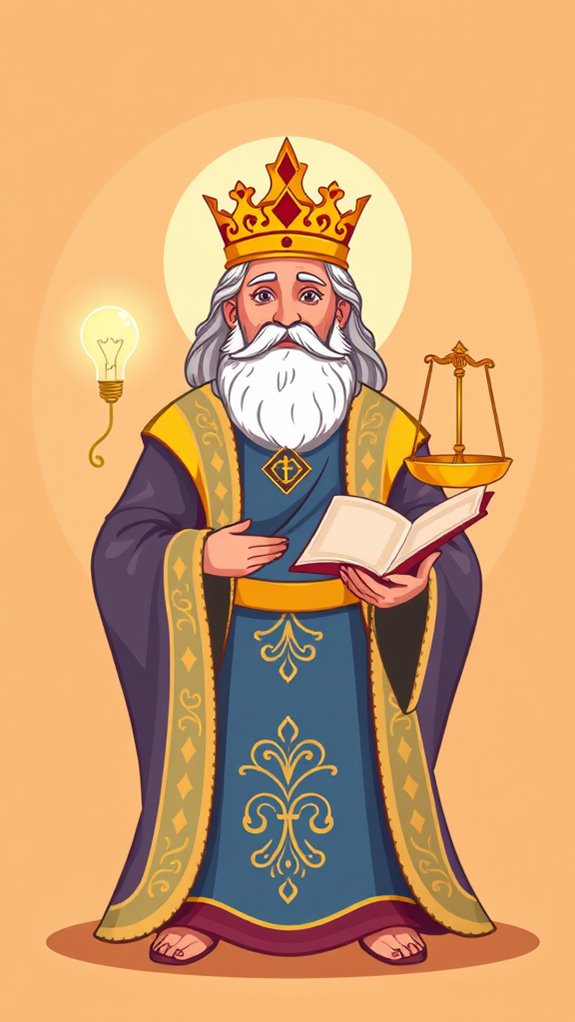 solomon s wisdom symbol clipart
