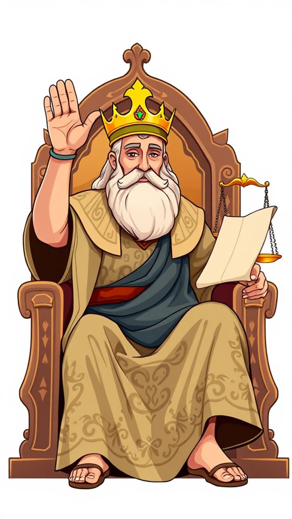 solomon s wise judgment gesture