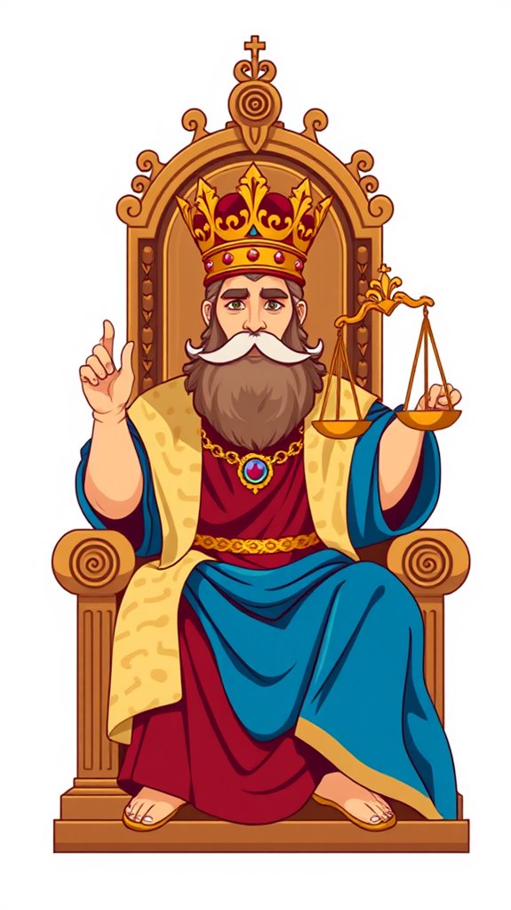 solomon scales clipart illustration