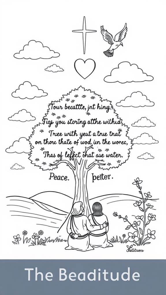 spiritual coloring page design