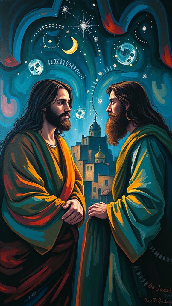 spiritual conversation in colors