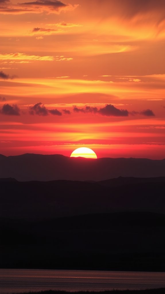 stunning sunset commandments image