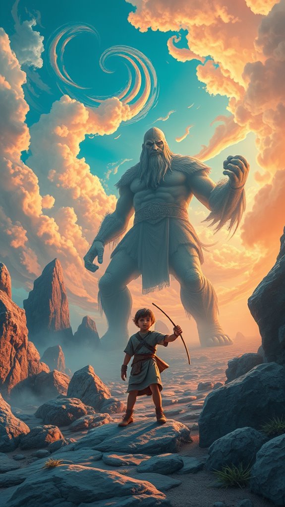 surreal david versus goliath