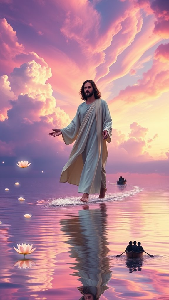 surreal jesus water walk