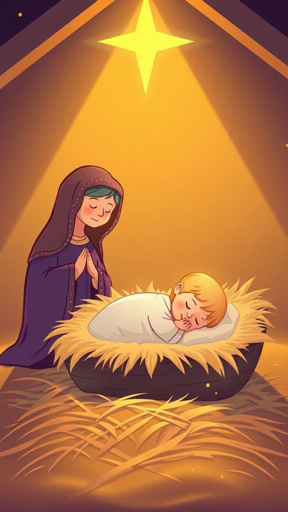 three dimensional nativity scene