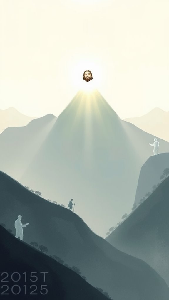 transfiguration of jesus depicted