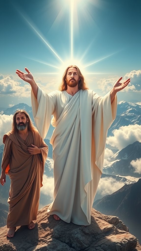 transfiguration of jesus depicted