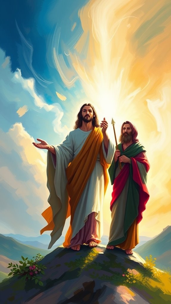 transfiguration of jesus depicted