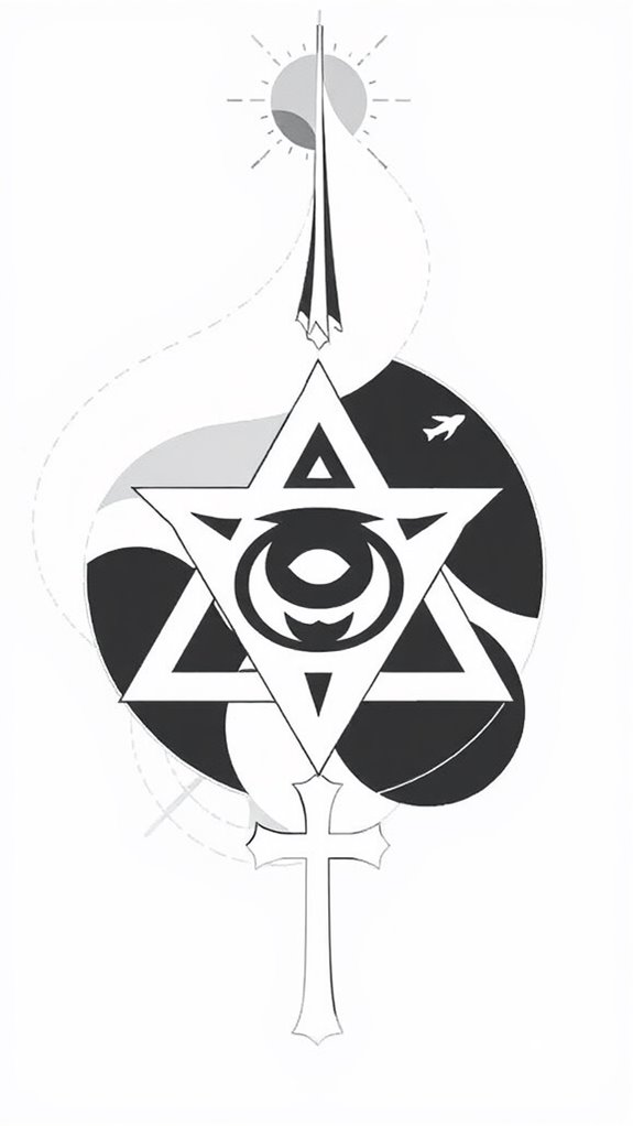 trinity depicted in symbols
