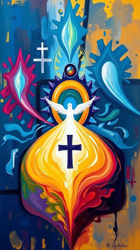 trinity depicted through expressionism