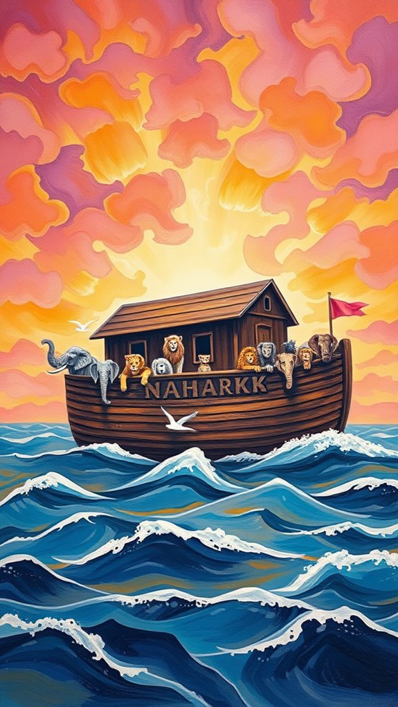 vibrant animal filled landscape