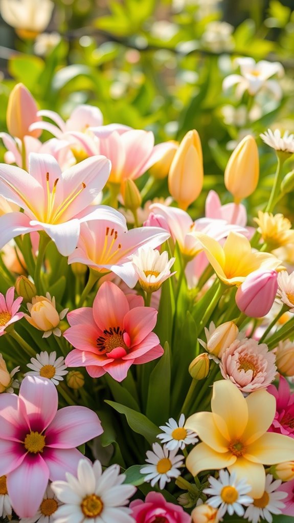 vibrant floral easter celebration