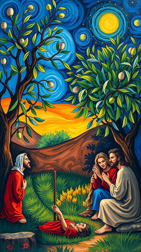 vibrant gethsemane artistic interpretation