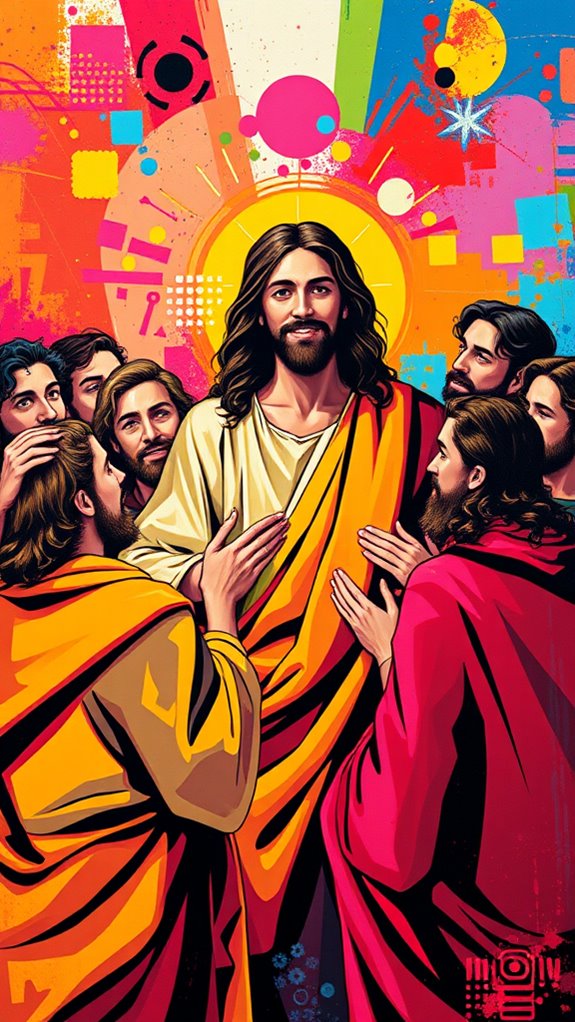 vibrant jesus disciple artwork