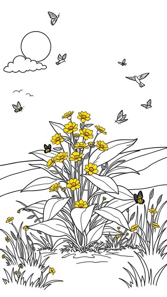 vibrant mustard seed art