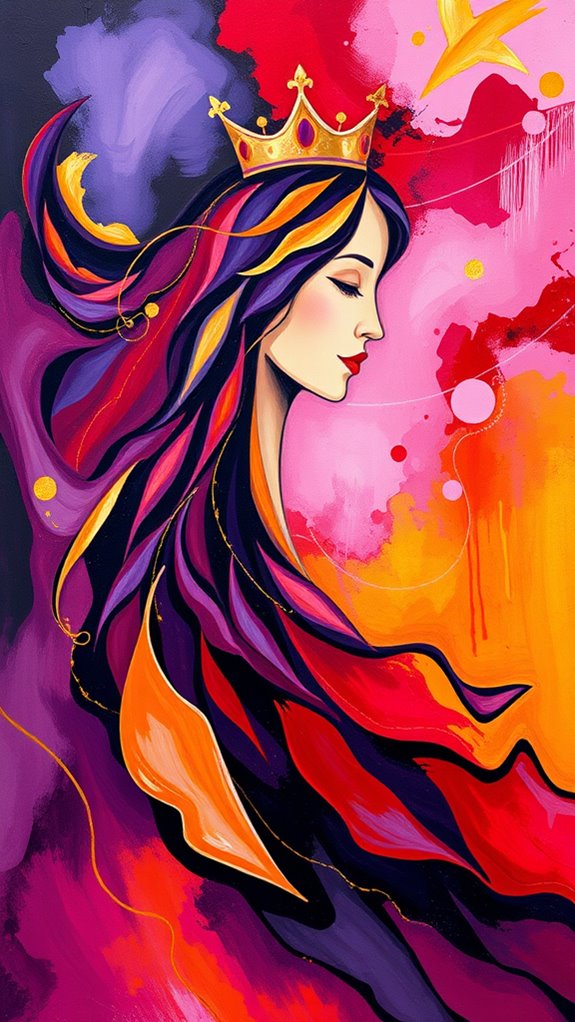 vibrant queen esther art