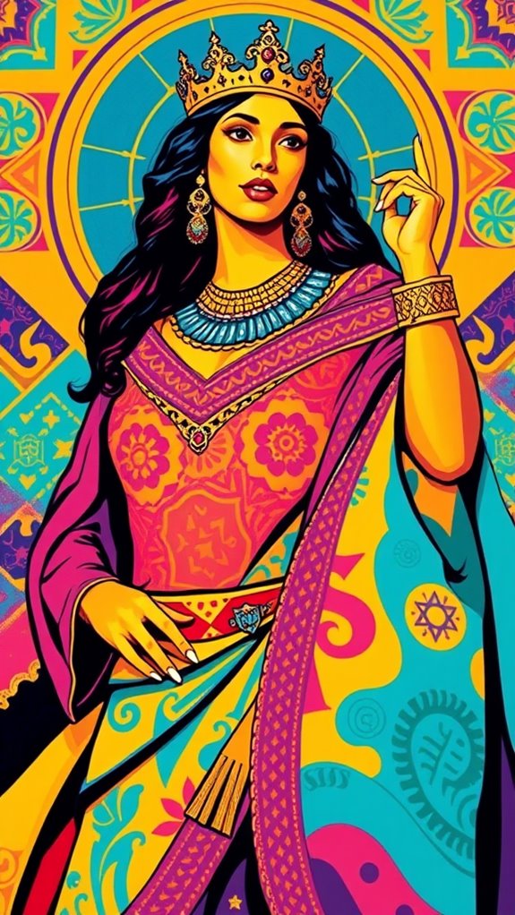 vibrant queen esther artwork
