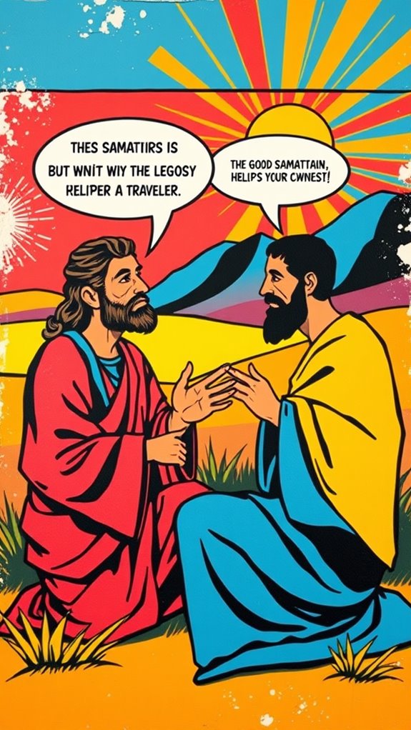 vibrant religious artwork style