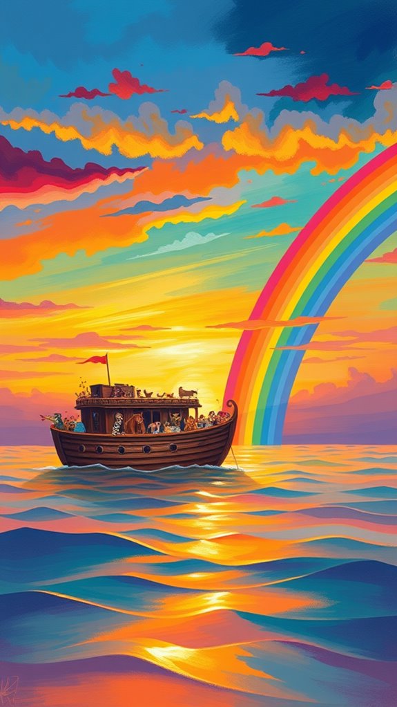 vibrant religious artwork technique