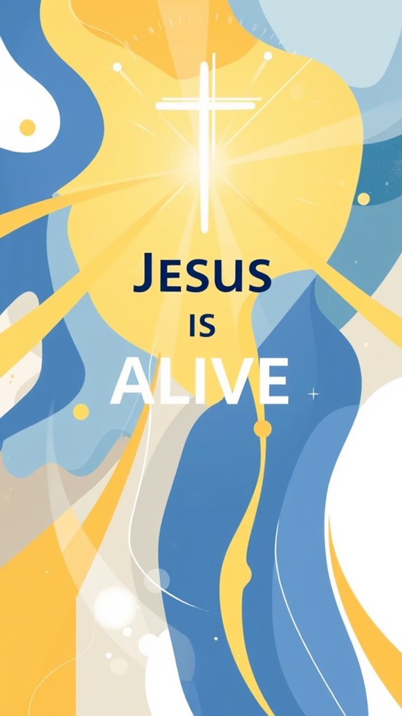 vibrant resurrection themed artwork