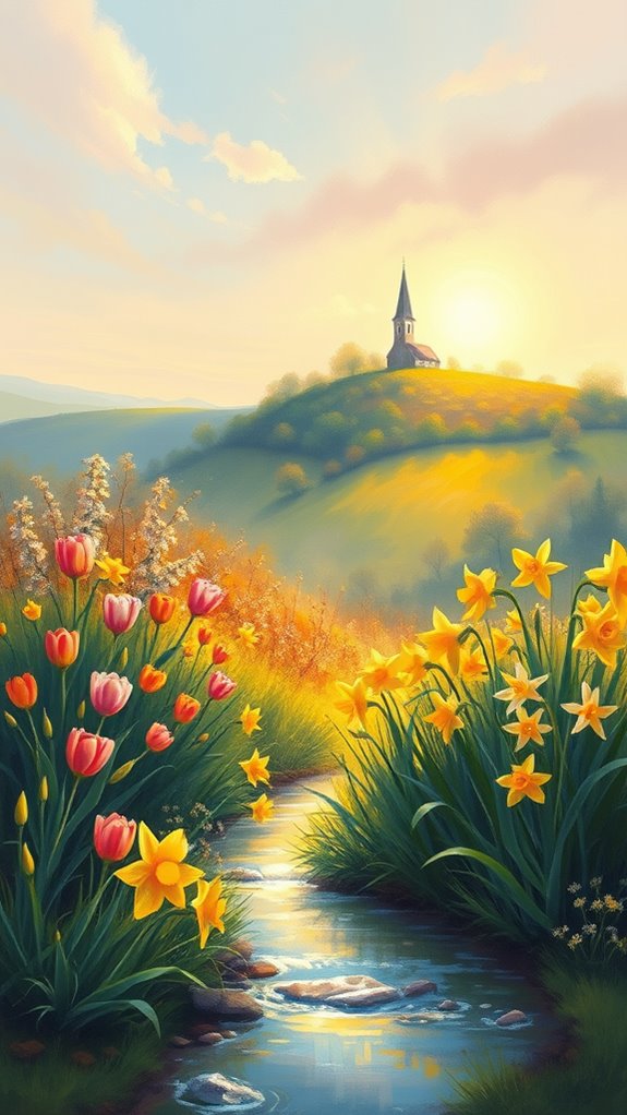 vibrant springtime celebration artwork