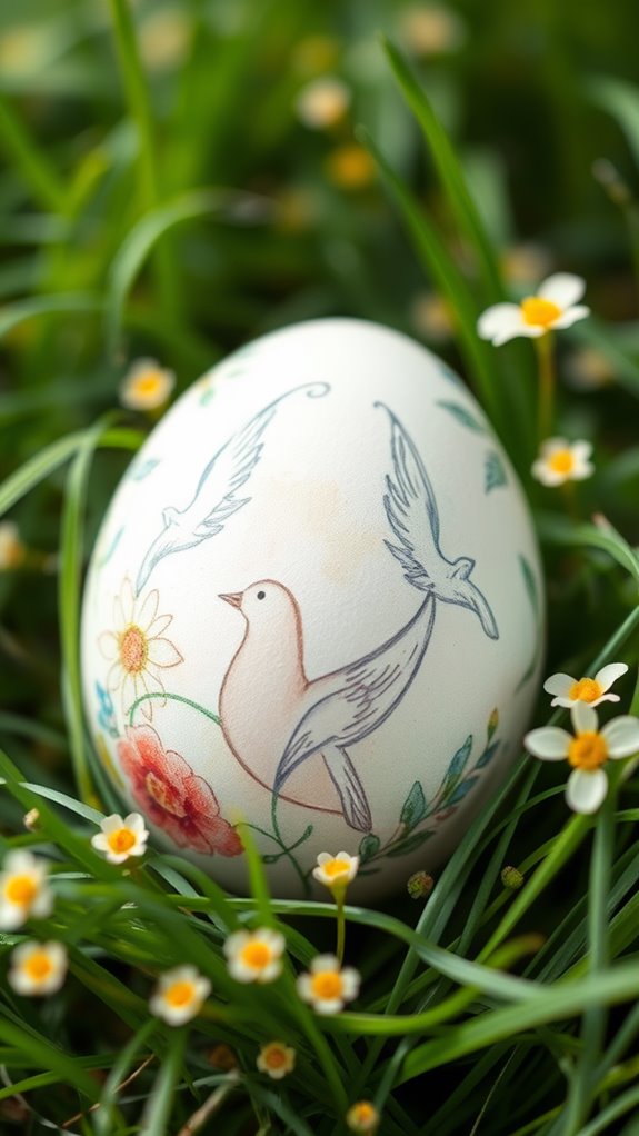 vibrant watercolor egg designs
