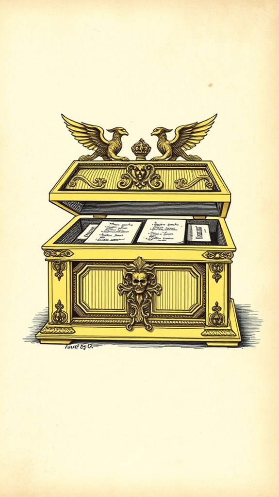 vintage ark covenant engraving