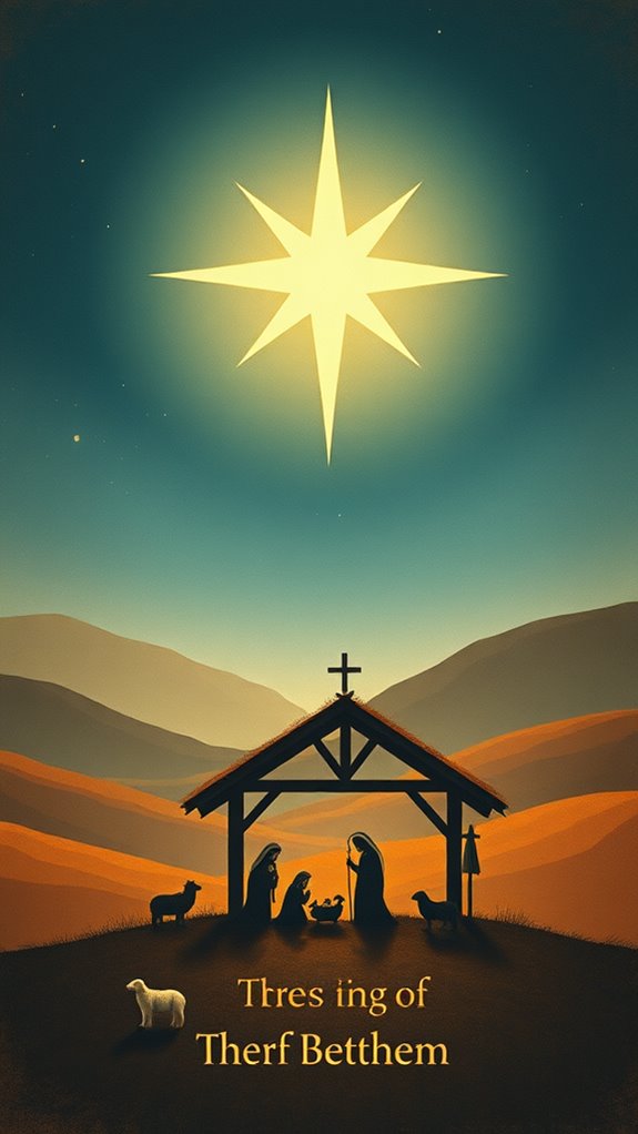 vintage bethlehem star artwork