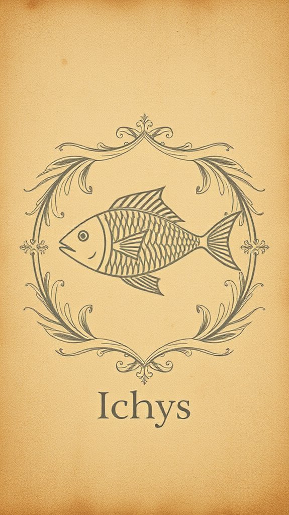 vintage christian fish symbol
