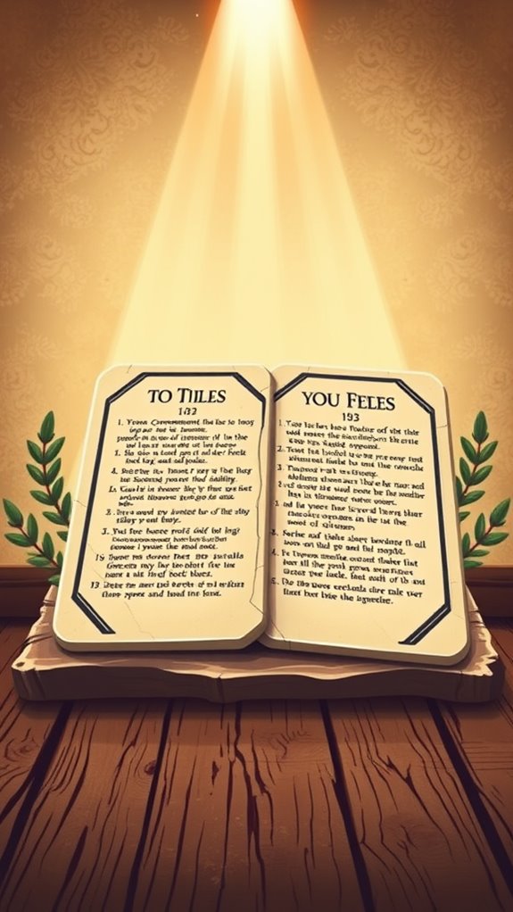 vintage clipart for commandments