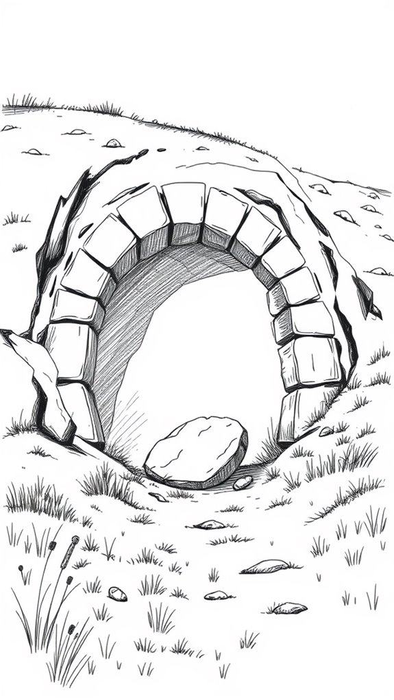 vintage easter tomb clipart