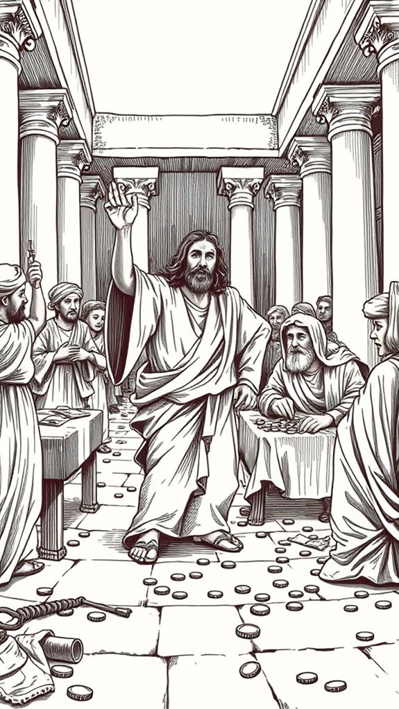 vintage engraving of jesus