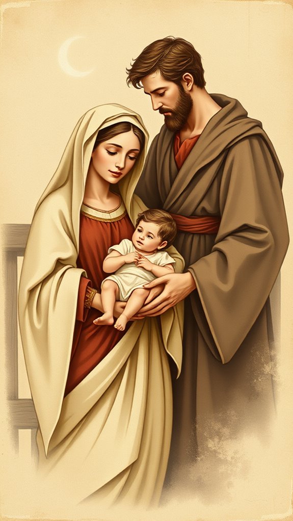 vintage holy family image