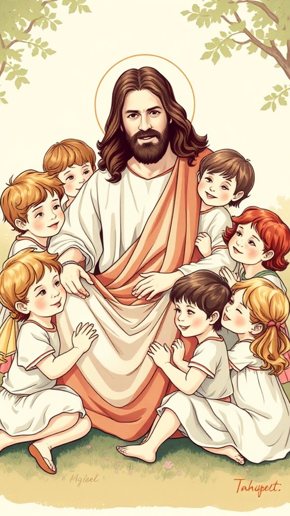 vintage jesus children artwork