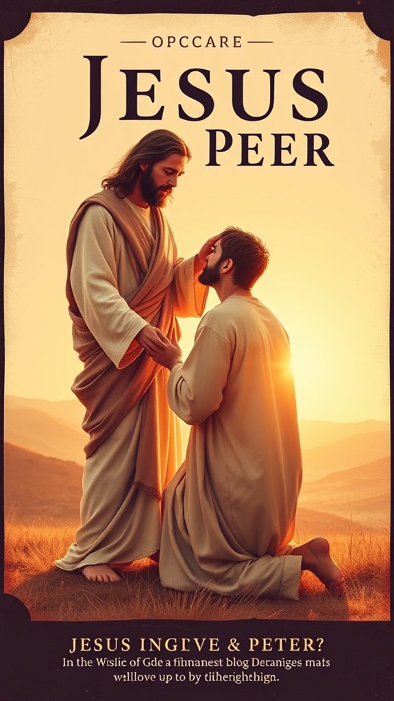 vintage jesus forgives peter