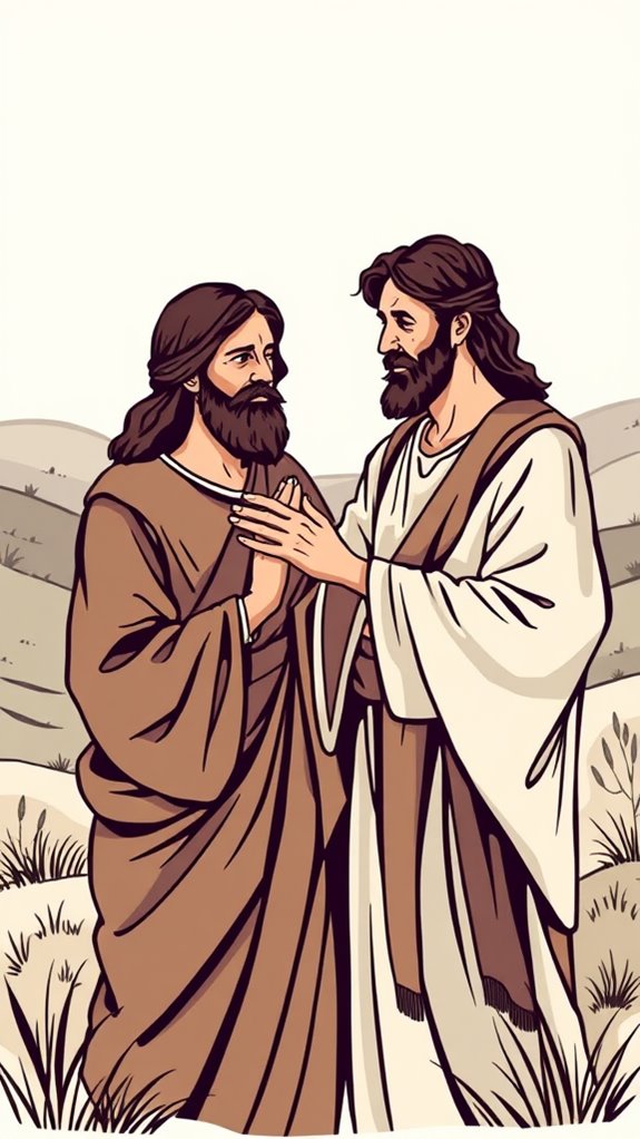 vintage jesus healing leper