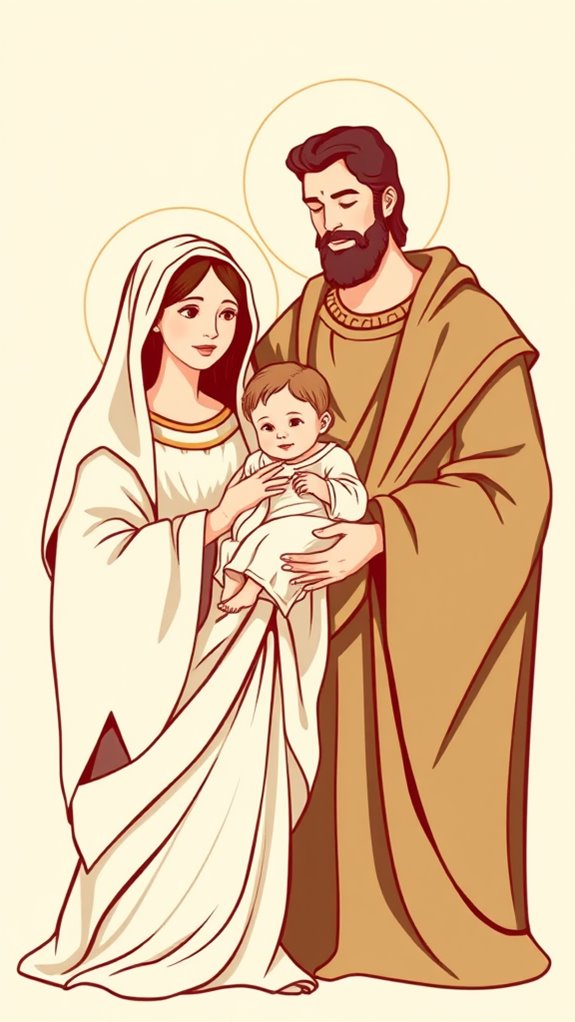 vintage jesus mary joseph