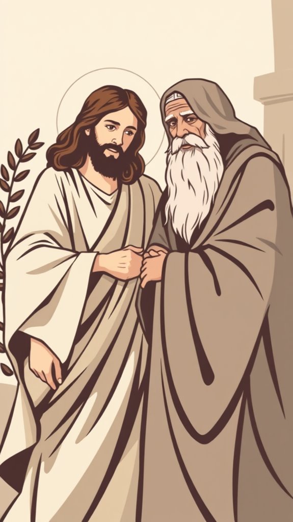vintage jesus nicodemus clipart