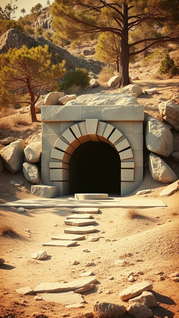 vintage jesus tomb image