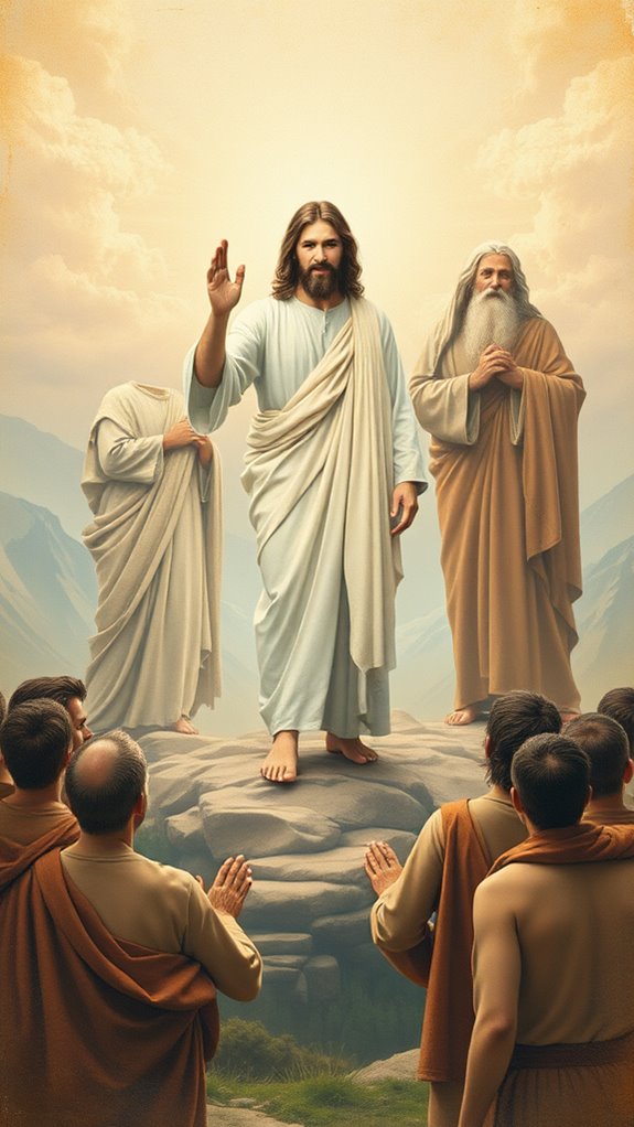 vintage jesus transfiguration artwork