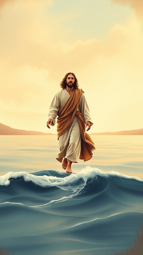 vintage jesus water walk