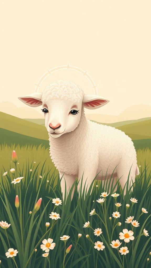 vintage lamb of god clipart
